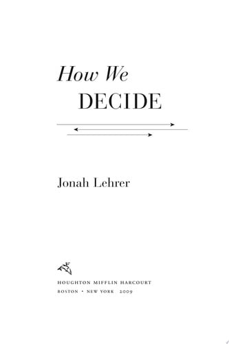 How We Decide