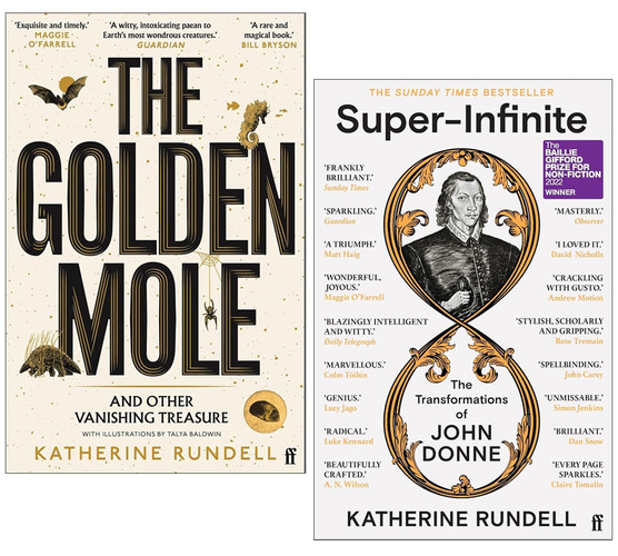 Katherine Rundell Collection 2 Books Set (The Golden Mole & Super-Infinite)