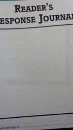 Cover of Readers Response Journal