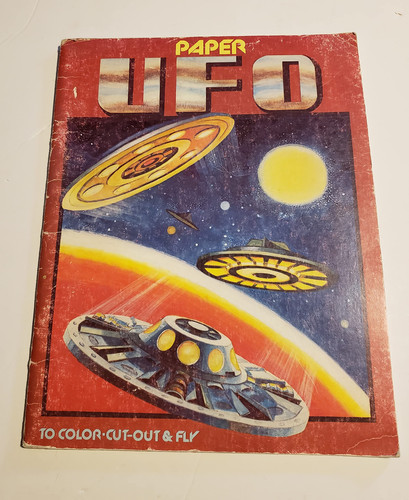 Cover of Paper UFO to color, cut-out & fly