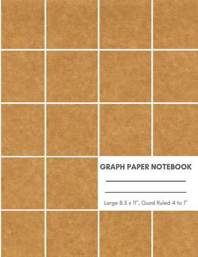 Graph Paper Composition Notebook: Grid Paper Notebook, Quad Rule, 4 Squares per Inch, 100 Sheets, 8.5 x 11 inches, for Math and Science Students