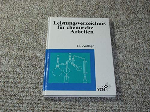 Leistungsverzeichnis für chemische Arbeiten