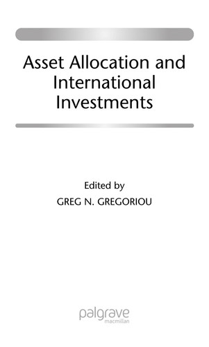 Asset Allocation and International Investments