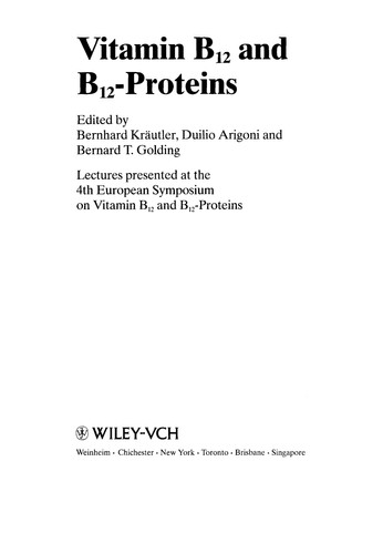 Vitamin B12 and B12-Proteins