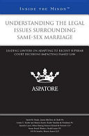 Cover of Understanding the legal issues surrounding same-sex marriage