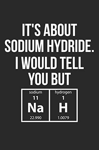 Science Puns Notebook - Sodium Hydride NaH Pun Funny Science Chemistry - Science Puns Journal Medium College-Ruled Journey Diary, 110 Page, Lined, 6x9 (15. 2 X 22. 9 Cm)