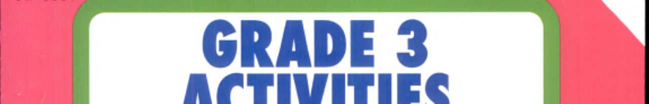Cover of Grade 3 Activities (Home Workbooks)