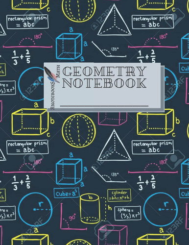 Geometry Notebook, Journal, Diary • 100 Pages Makes a wonderful daily graph/grid notebook to draw, write, journal, take notes, make lists, and much more creativity!