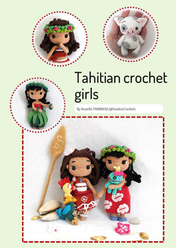 Tahitian crochet girls: Doll crochet tutorial