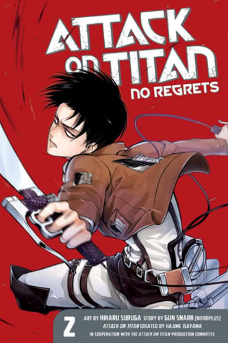 Notebook: Attack on Titan No Regrets Vol. 2 Anime Journal, CollegeRuled 6" x 9" inches, 110 Pages