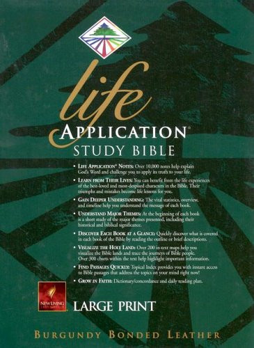 Life Application Study Bible-Nlt-Large Print