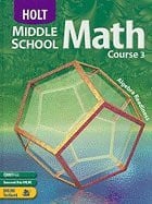 Cover of Holt Middle School Math