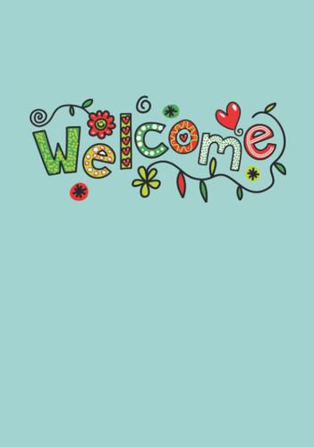 Welcome: Floral All Occasion Visitor Guest Comment Book Hard Cover for Visitor Comments, Showers, Reunions, Events, Vacation Rentals - Prompted with Permission to Publish Checkbox | Lavender & Wood