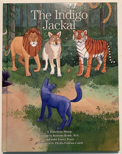 Cover of The Indigo Jackal (Fables from the Panchatantra)
