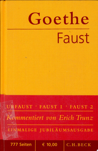 Faust der Tragödie erster und zweiter Teil, Urfaust