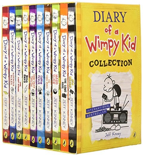 Diary of a Wimpy Kid Series Collection 12 Books Set By Jeff Kinney (Diary of a Wimpy Kid,Rodrick Rules,The Last Straw,Dog Days,The Ugly Truth,Cabin Fever,The Third Wheel,Hard Luck