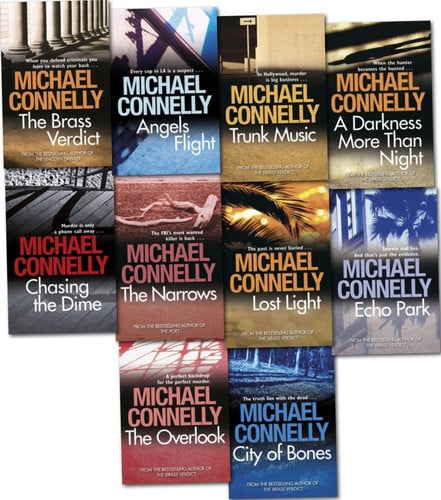 Michael Connelly Collection Pack 10 Books Set (Michael Connelly) (A Darkness More Than Night, Trunk Music, Chasing the Dime, Lost Light, City of Bones, Echo Park, The Brass Verdict, The Narrows, Angels Flight, The Overlook)