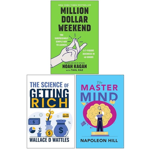 Million Dollar Weekend, The Science of Getting Rich & The Master Mind 3 Books Collection Set