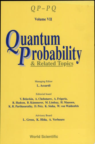 Quantum Probability & Related Topics