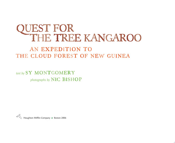 Cover of The Quest for the Tree Kangaroo