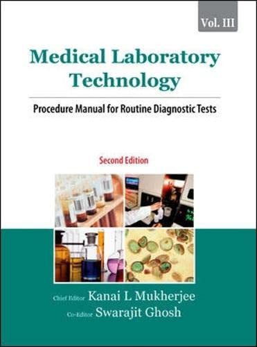 Medical Laboratory Technology Proedure Manual for Routine Diagnostic Tests
