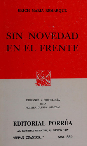 Sin novedad en el frente etiología y cronología de la primera guerra mundial