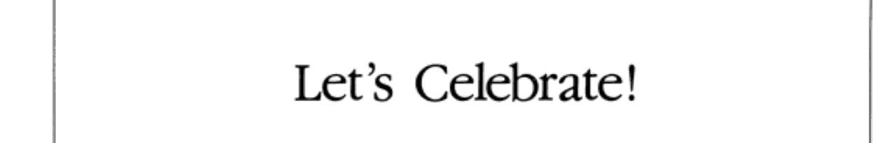 Cover of Lets Celebrate