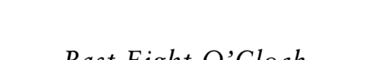 Cover of Past Eight P'clock