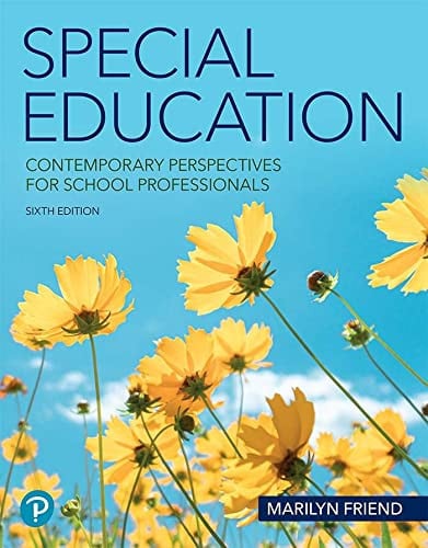 Special Education Contemporary Perspectives for School Professionals