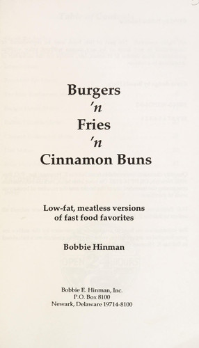 Burgers 'n Fries 'n Cinnamon Buns