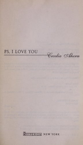 PS, I Love You - Cecelia Ahern