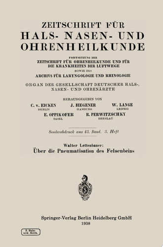 Über die Pneumatisation des Felsenbeins