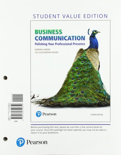 Business Communication Polishing Your Professional Presence, Student Value Edition