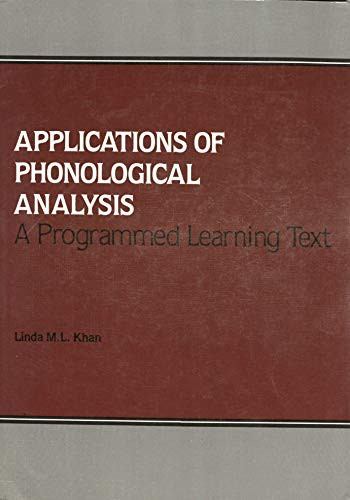 Cover of Applications of phonological analysis