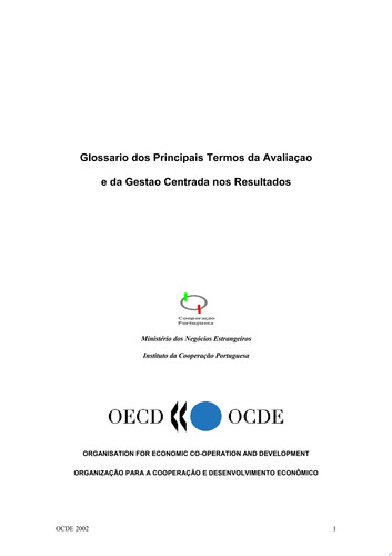 Glossario dos Principais Termos da Avaliaçao e da Gestao Centrada nos Resultados - OECD
