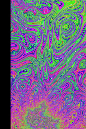 Notebook | Lined Paperback Journal | 6 x 9 Inches | 120 Pages | Trippy | Colorful Stripes