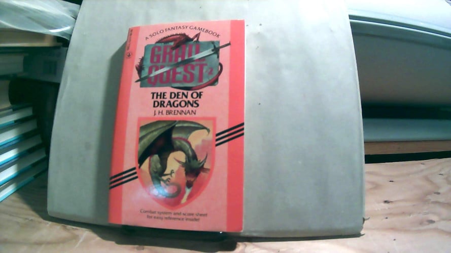 Cover of DEN OF DRAGONS (Grailquest, No 2)