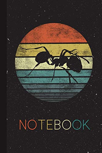 Notebook Ant Lover Retro Funny Vintage Animal Silhouette Blank Lined Blank Lined Notebook for Women Men Kids for Ant Lover Present Thanksgiving/ Birthday/ Party Christmas Journal for Her Him
