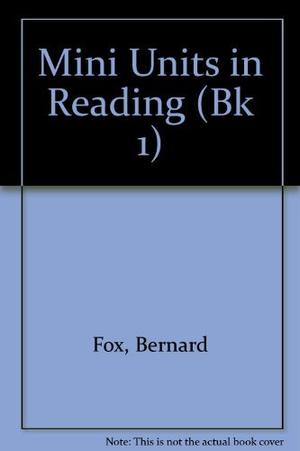 Cover of Mini Units in Reading (Bk 1)