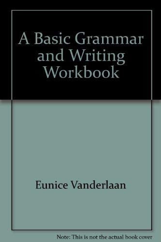 Cover of A Basic Grammar and Writing Workbook