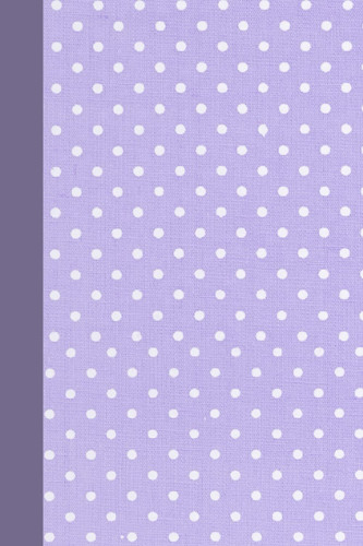 Notebook | Lined Paperback Journal | 6 x 9 Inches | 120 Pages | Lavender Polka Dots