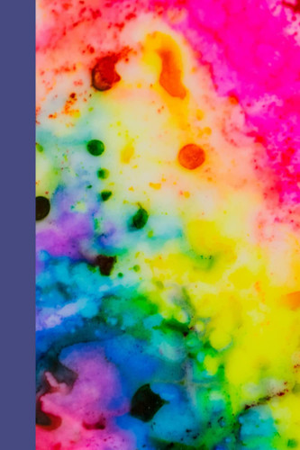 Notebook | Lined Paperback Journal | 6 x 9 Inches | 120 Pages | Rainbow Tie Dye
