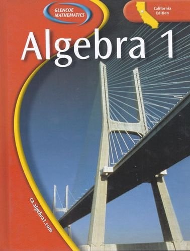 Cover of Glencoe Algebra 1 - California Edition