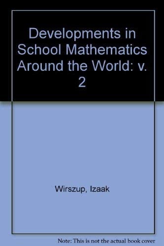 Cover of Developments in School Mathematics Education Around the World