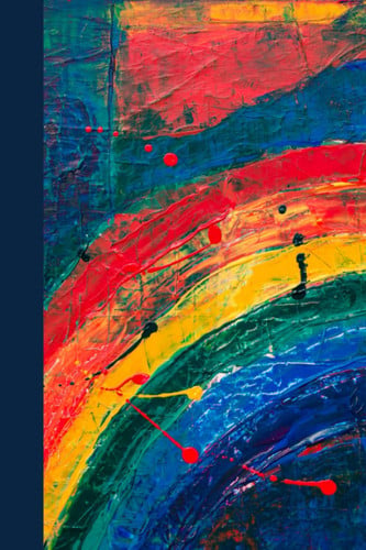 Notebook | Lined Paperback Journal | 6 X 9 Inches | 120 Pages | Colorful | Paint Splatter
