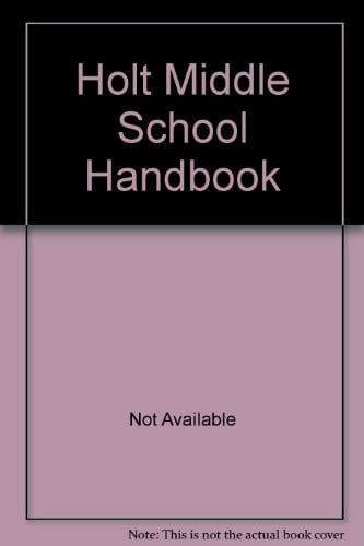 Cover of Holt Middle School Handbook