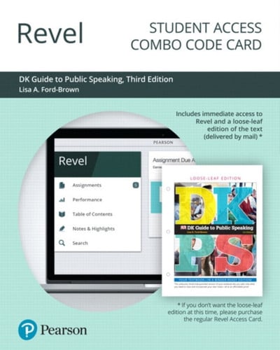 Revel + Print Combo Access Code for DK Guide to Public Speaking
