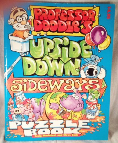 Cover of Professor Doodle's Upside Down Sideways Puzzle Book