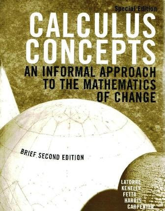 Calculus Concepts Brief, Custom Publication