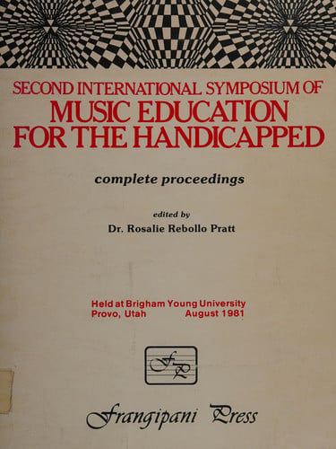 Cover of Second International Symposium of Music Education for the Handicapped